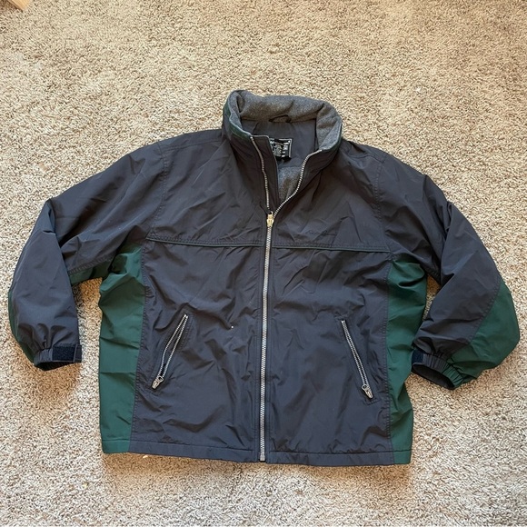 Eddie Bauer Men's Coat Jacket with Stowable Hood Nylon Fleece Midweight sz L - Picture 14 of 14